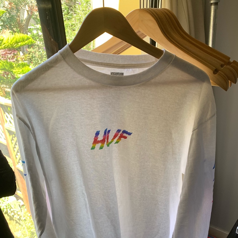 Men’s HUF white long sleeve size L worn once
